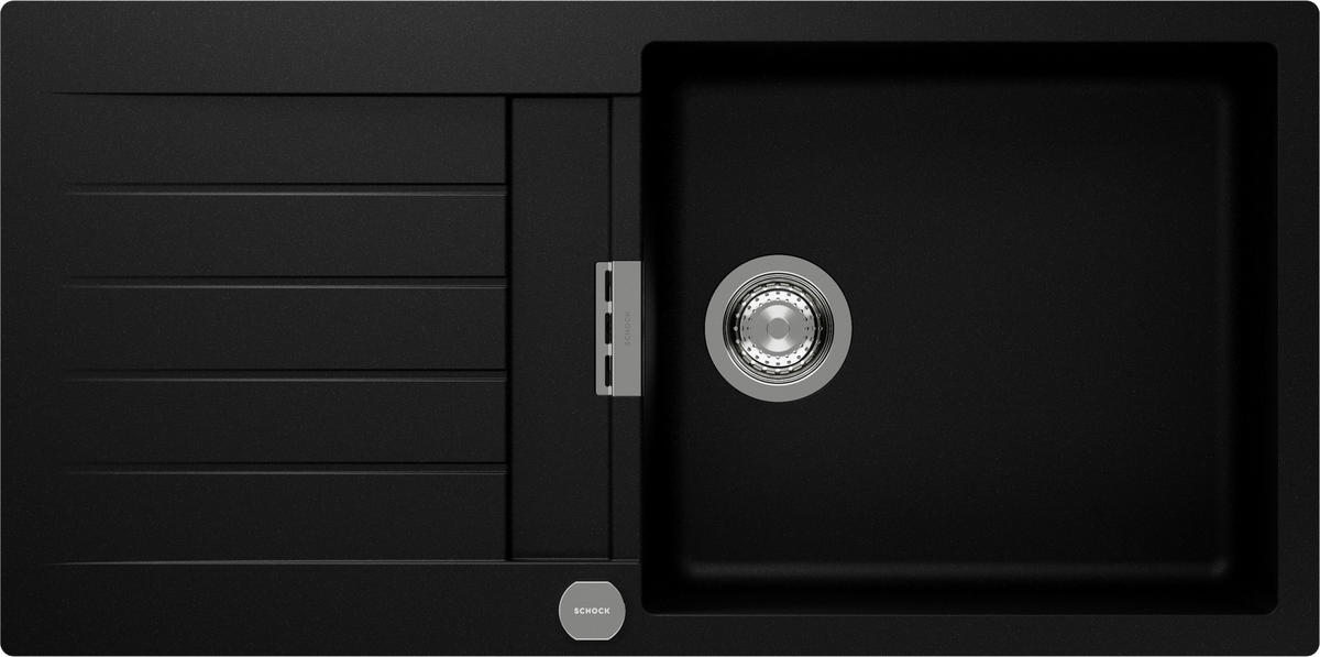 SPÜLE SIGD100LFBPUR  - Schwarz, Basics, Stein (100/30,4/50cm) - Schock