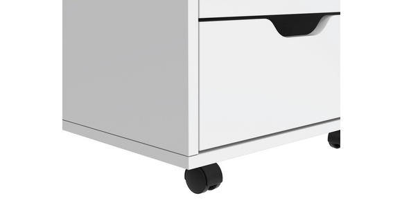 ROLLCONTAINER Weiß  - Weiß, KONVENTIONELL, Holzwerkstoff/Kunststoff (40/66,5/45cm) - Carryhome