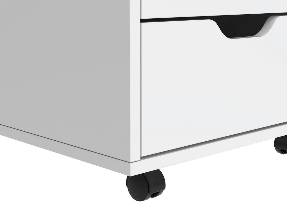 RULLHURTS 40/66,5/45 cm  - vit, Klassisk, trämaterial/plast (40/66,5/45cm) - Carryhome