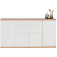 SIDEBOARD in 184/93/42 cm - Schwarz/Weiß, Design, Holzwerkstoff/Kunststoff (184/93/42cm) - Xora