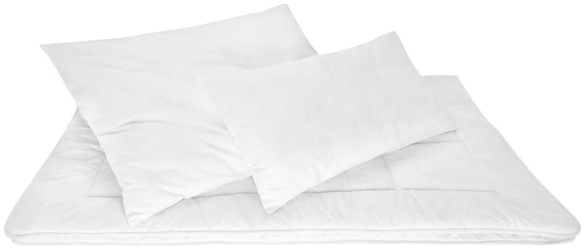 KAZETOVÁ PRIKRÝVKA, 140/200 cm, perie, páperie, borovica limbová - biela, Basics, textil (140/200cm) - Sleeptex