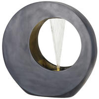 GARTENBRUNNEN - Anthrazit, Design, Kunststoff (22,5/72/72cm) - Ambia Home