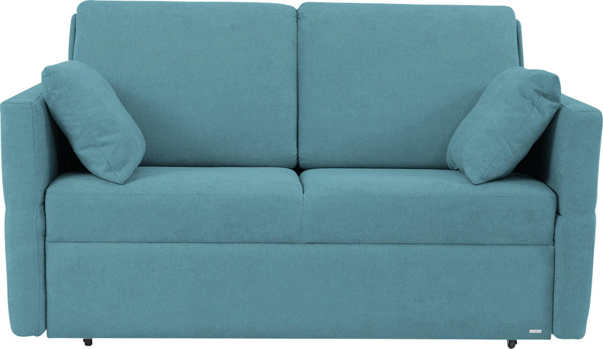 SCHLAFSOFA Chenille Petrol