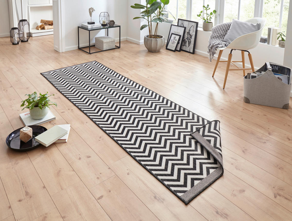 LÄUFER 80/350 cm Twin Supreme  - Creme/Schwarz, Design, Kunststoff (80/350cm)