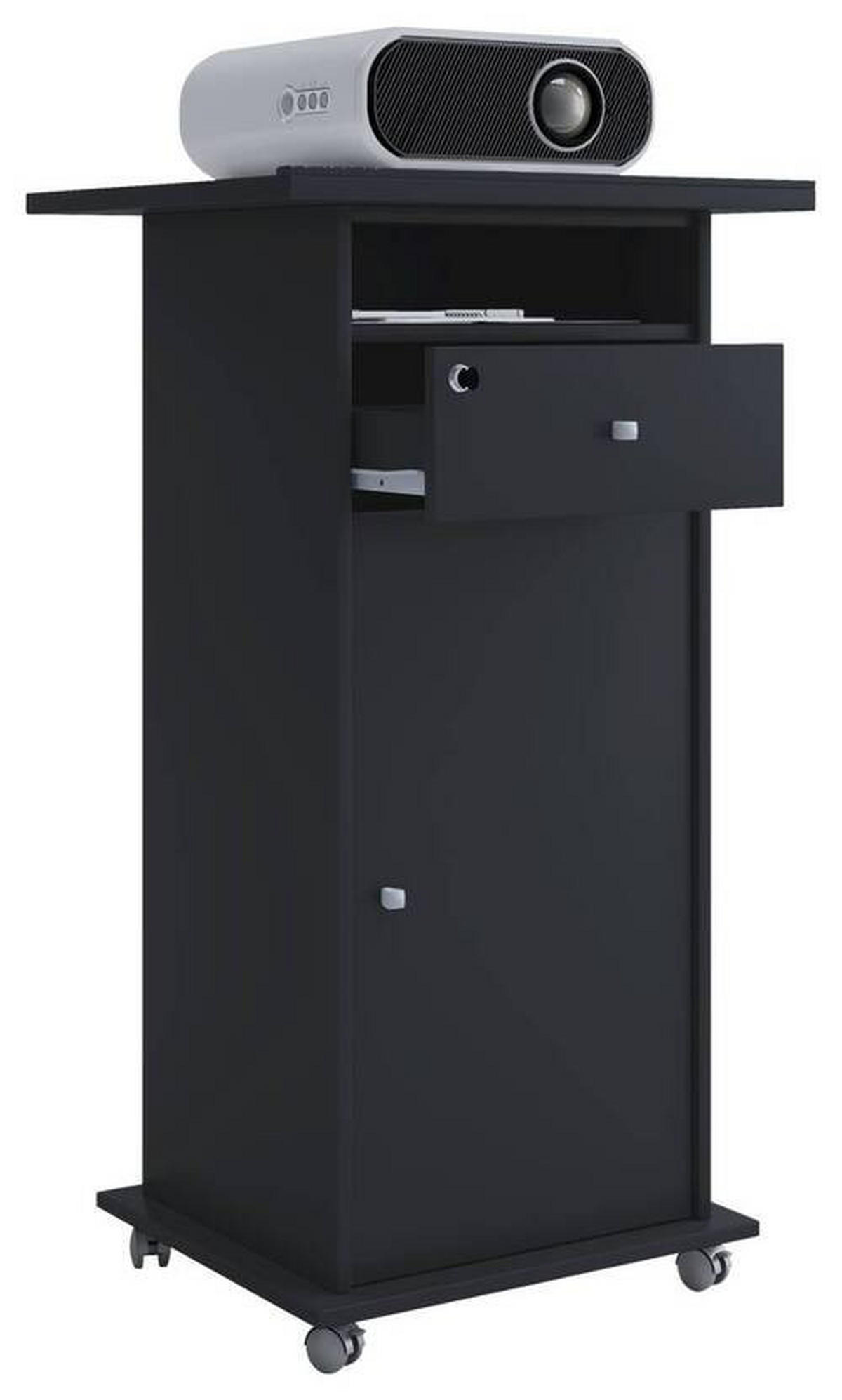 STEHPULT 60/50/108,3 cm  in Schwarz  - Schwarz, Modern, Holzwerkstoff (60/50/108,3cm) - MID.YOU