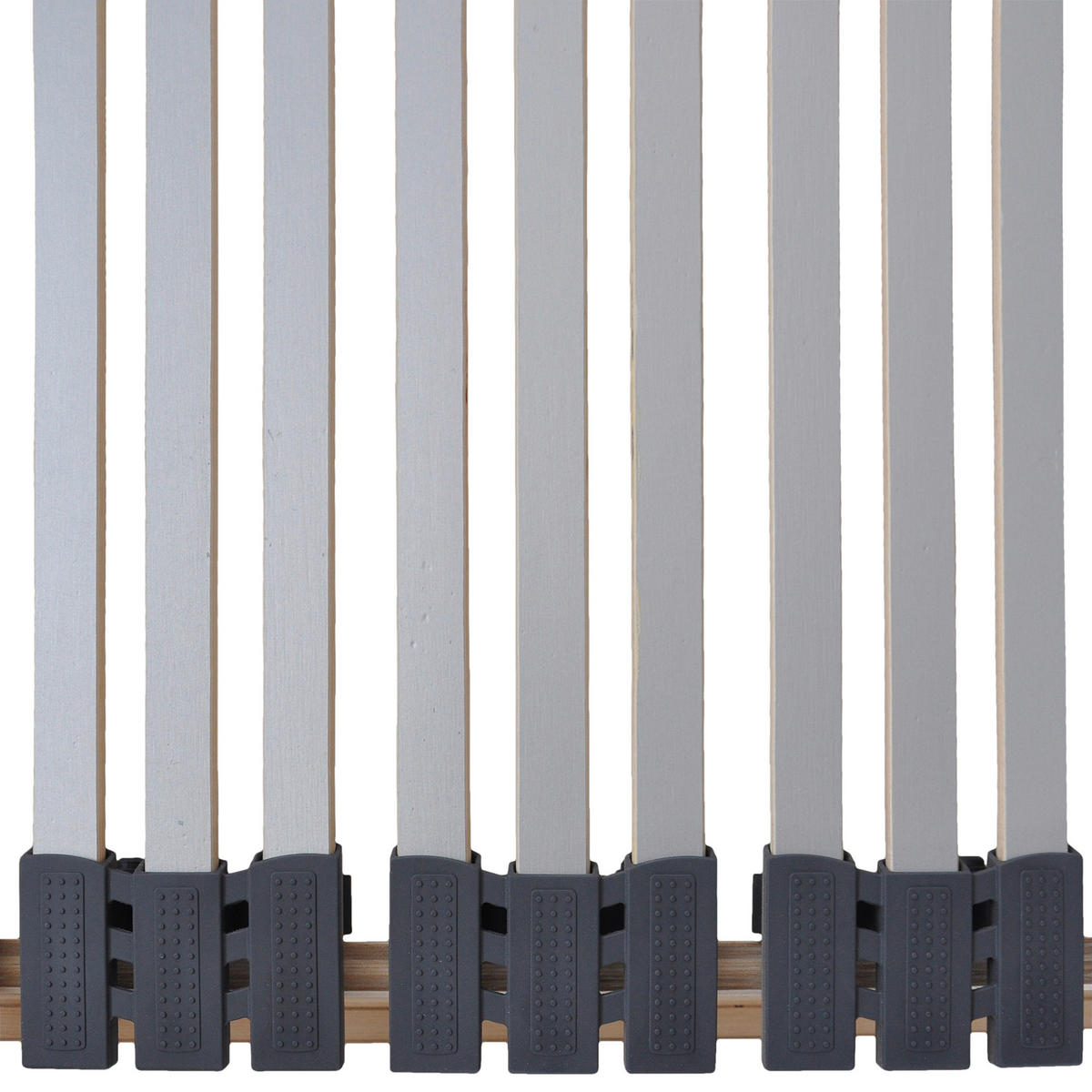LAMELOVÝ ROŠT,  (pro rám) 80/200 cm - bílá/světle šedá, Basics, dřevo (80/200cm) - Hom`in