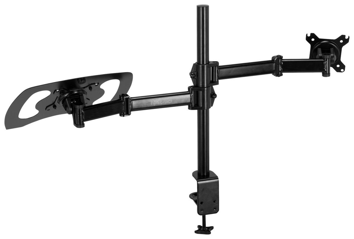 MONITOR-HALTERUNG Metall Schwarz  - Schwarz, Basics, Metall (88/60/8cm) - MID.YOU