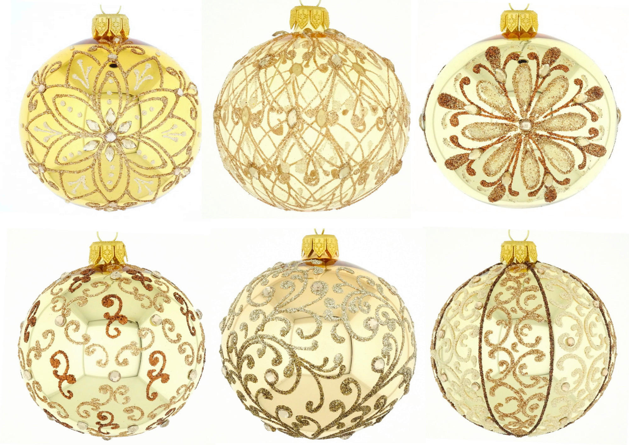 GLOB DE CRĂCIUN - auriu, Lifestyle, sticlă/metal (8cm) - X-Mas