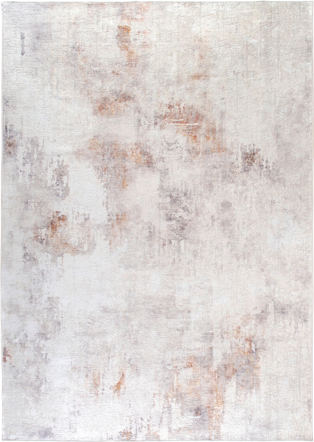 VINTAGE-TEPPICH Ondea Jorg 240/340 cm  in Hellgrau, Rostfarben, Grauweiß  - Rostfarben/Hellgrau, Design, Kunststoff/Textil (240/340cm) - Lindorug