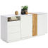 SIDEBOARD - Eichefarben/Weiß, Design, Holz/Holzwerkstoff (160/75/40cm) - Carryhome SIDEBOARD - Eichefarben/Weiß, Design, Holz/Holzwerkstoff (160/75/40cm) - Carryhome