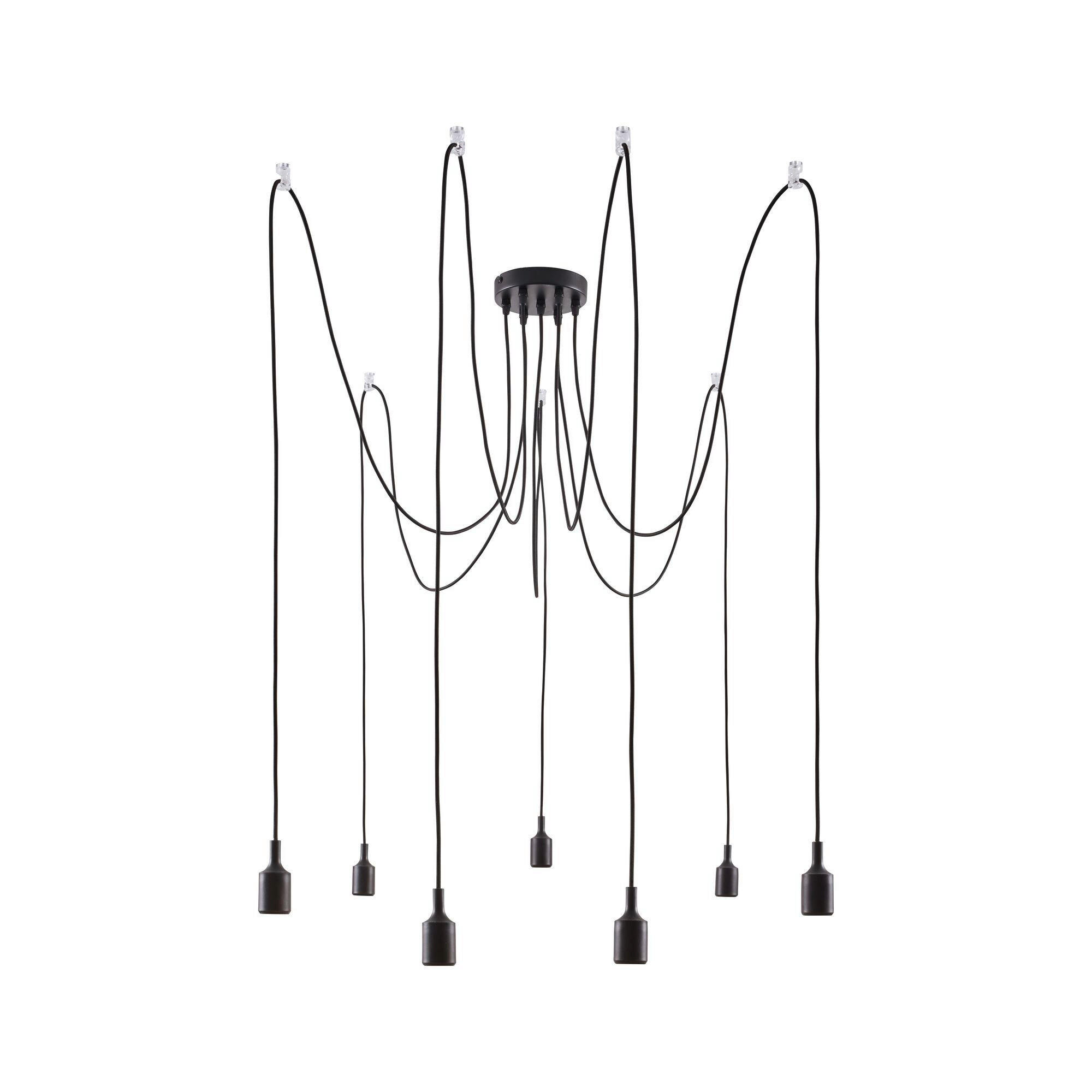 HÄNGELEUCHTE 15/15/200 cm  - Schwarz, Basics, Metall (15/15/200cm) - Paulmann