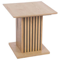 BEISTELLTISCH 50/50/53 cm Eiche furniert Eichefarben quadratisch  - Eichefarben, Natur, Holz/Holzwerkstoff (50/50/53cm) - Stylife