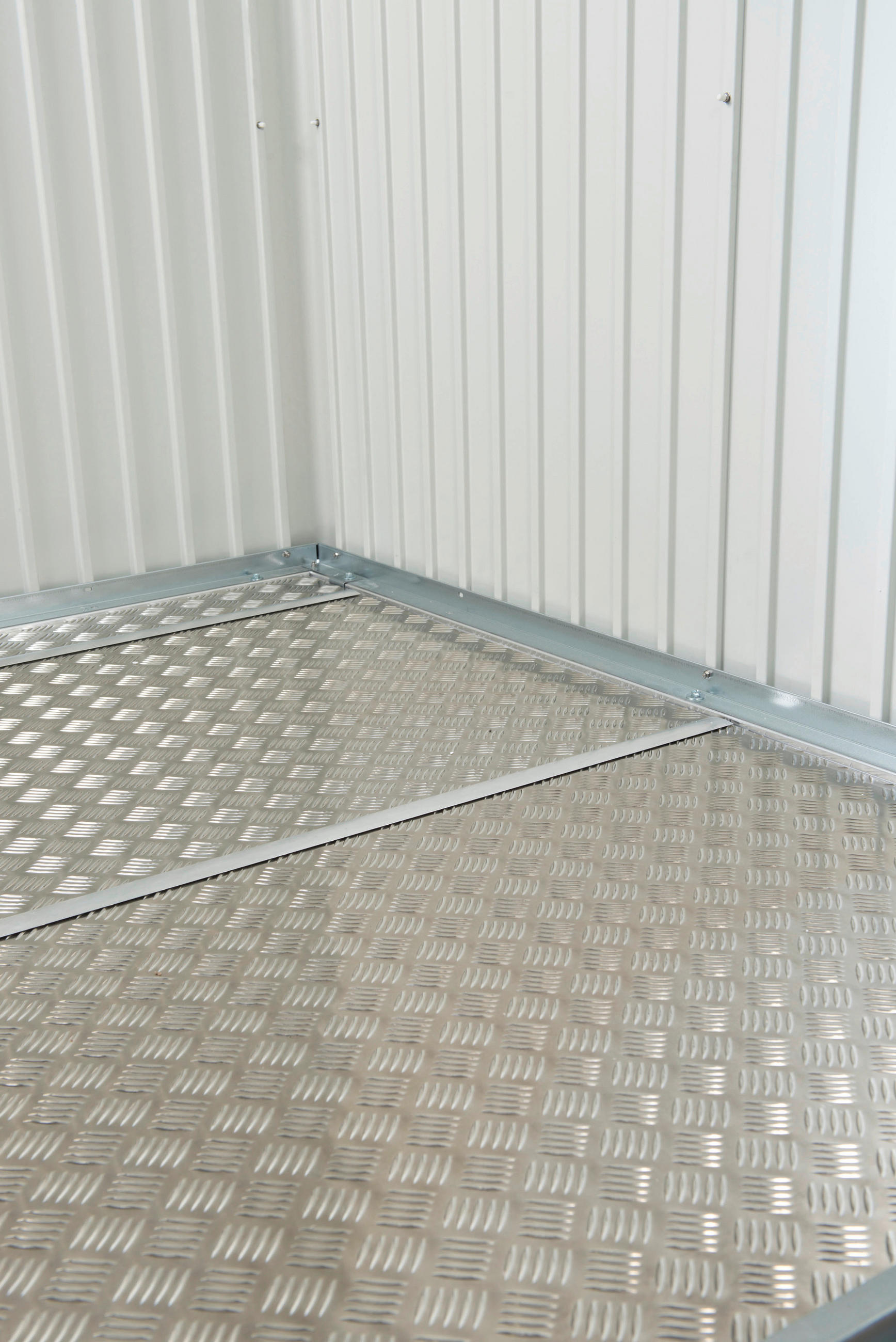 BODENPLATTE 269,5/0,2/213,5 cm - Alufarben, Design, Metall (269,5/0,2/213,5cm) - Biohort