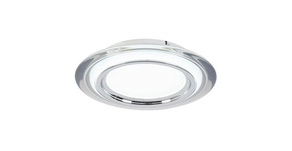LED-DECKENLEUCHTE 35/6 cm   - Chromfarben/Transparent, Design, Kunststoff/Metall (35/6cm) - Novel