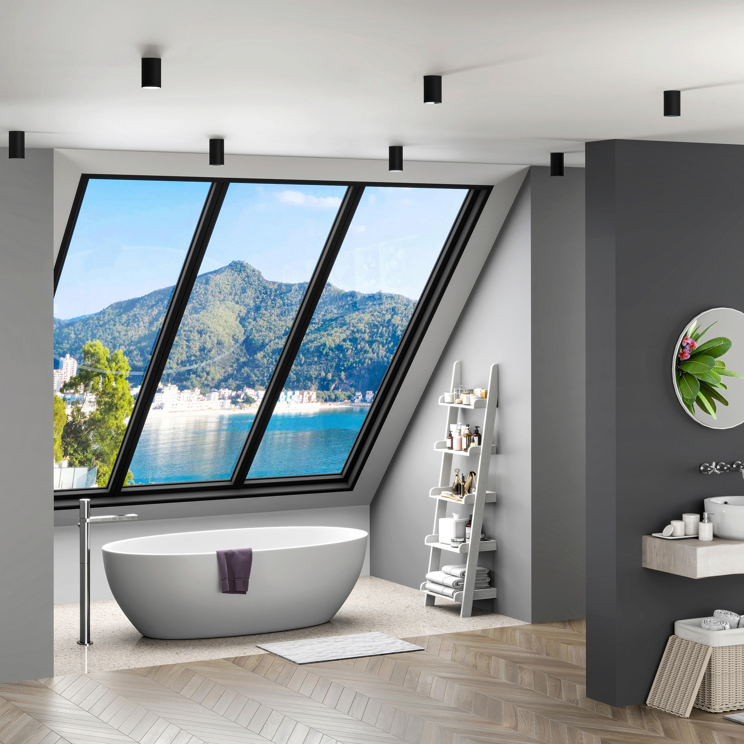 BADEZIMMER-DECKENLEUCHTE Can 6/6/10,5 cm - Schwarz, Design, Metall (6/6/10,5cm)
