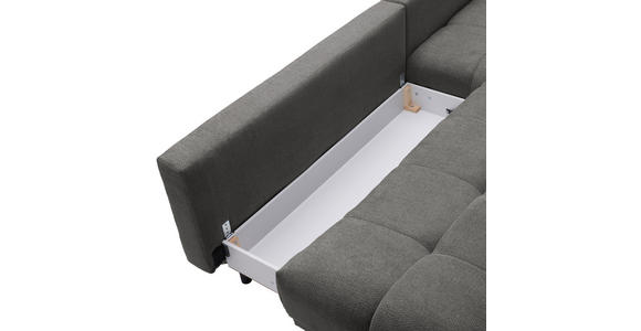 ECKSOFA Blau, Braun Chenille  - Blau/Schwarz, MODERN, Textil/Metall (290/182cm) - Hom`in