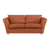 2-SITZER-SOFA in Cord Koralle  - Koralle/Naturfarben, Holz/Textil (190/70-85/95cm) - MID.YOU