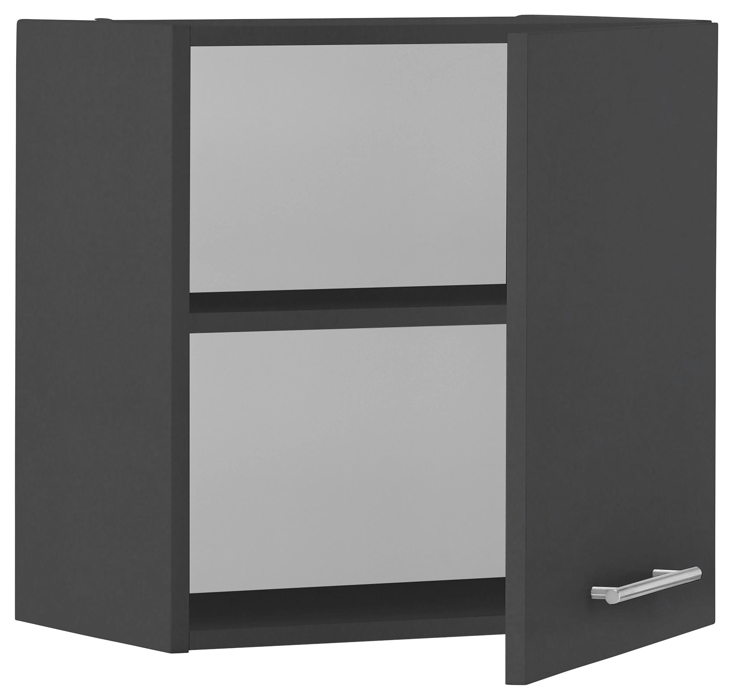 AUFSATZSCHRANK 50/50/31 cm in - Chromfarben/Anthrazit, Design, Holzwerkstoff/Metall (50/50/31cm)