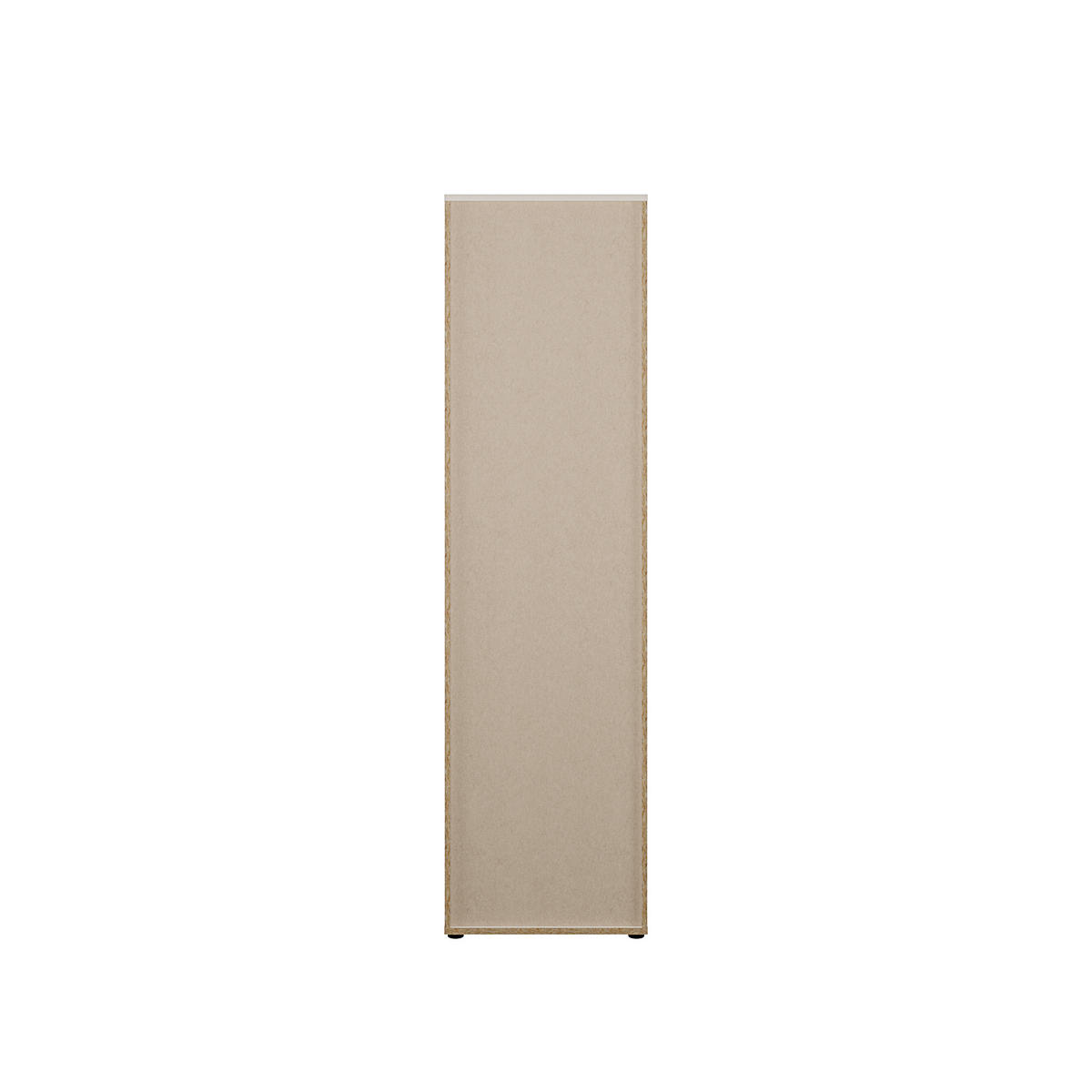 VITRINE  in Sandfarben  - Sandfarben/Schwarz, Design, Glas/Holzwerkstoff (54/197,5/34,8cm)