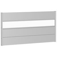 SICHTSCHUTZ - Silberfarben, Basics, Kunststoff/Metall (180/91/4,4cm) - Biohort