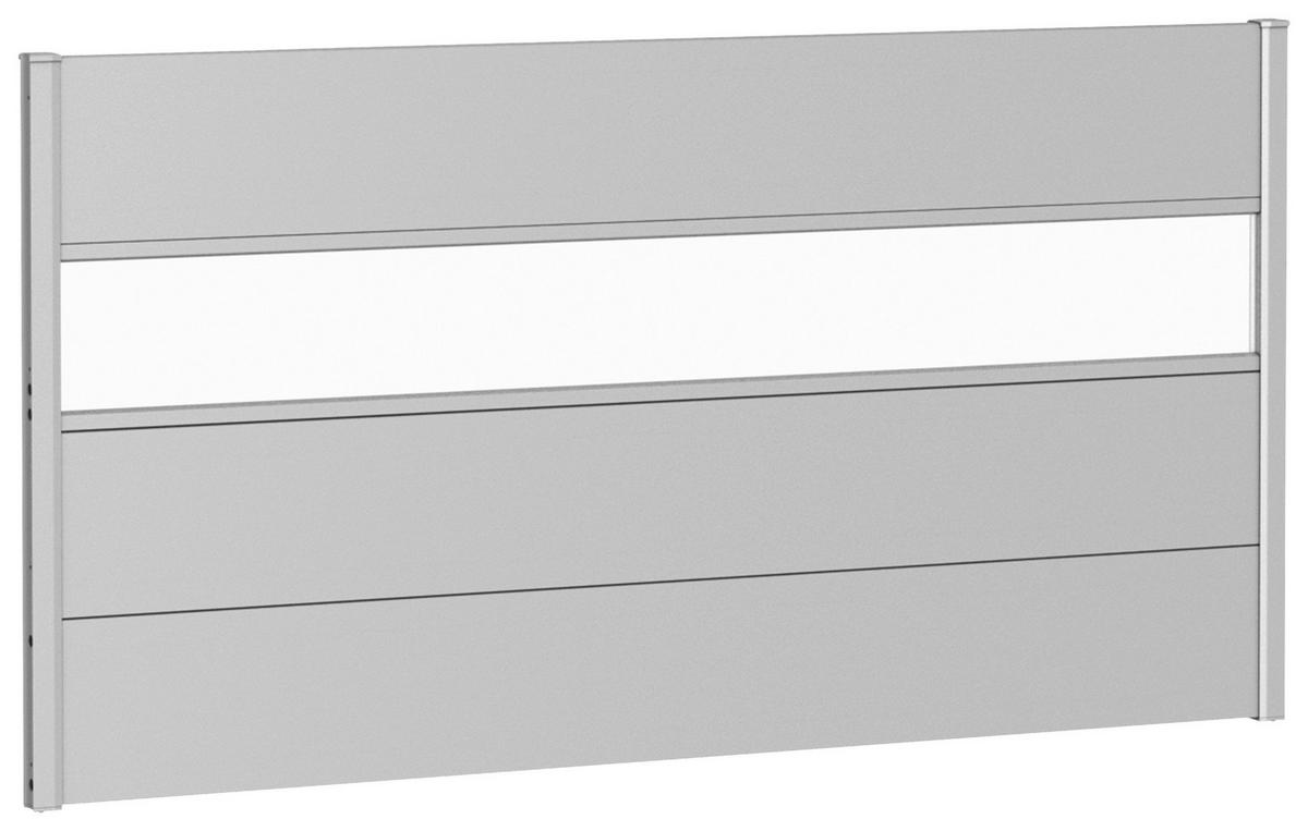 SICHTSCHUTZ - Silberfarben, Basics, Kunststoff/Metall (180/91/4,4cm) - Biohort