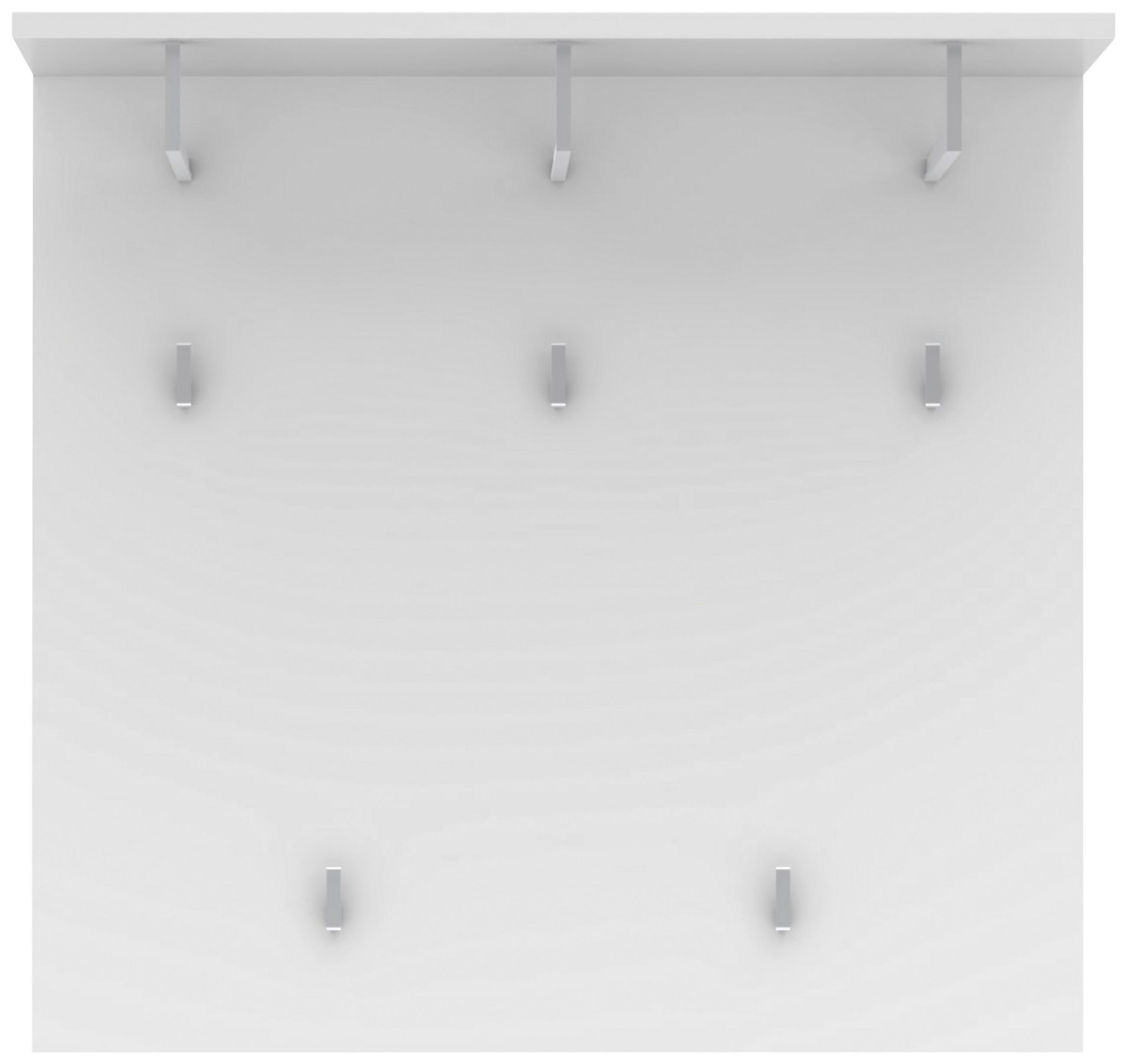 GARDEROBNI PANEL - bela, Moderno, leseni material (90/86/28cm) - Voleo