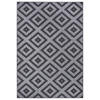OUTDOORTEPPICH 80/150 cm Twin Grau, Schwarz  - Schwarz/Grau, Basics, Kunststoff (80/150cm) - Novel