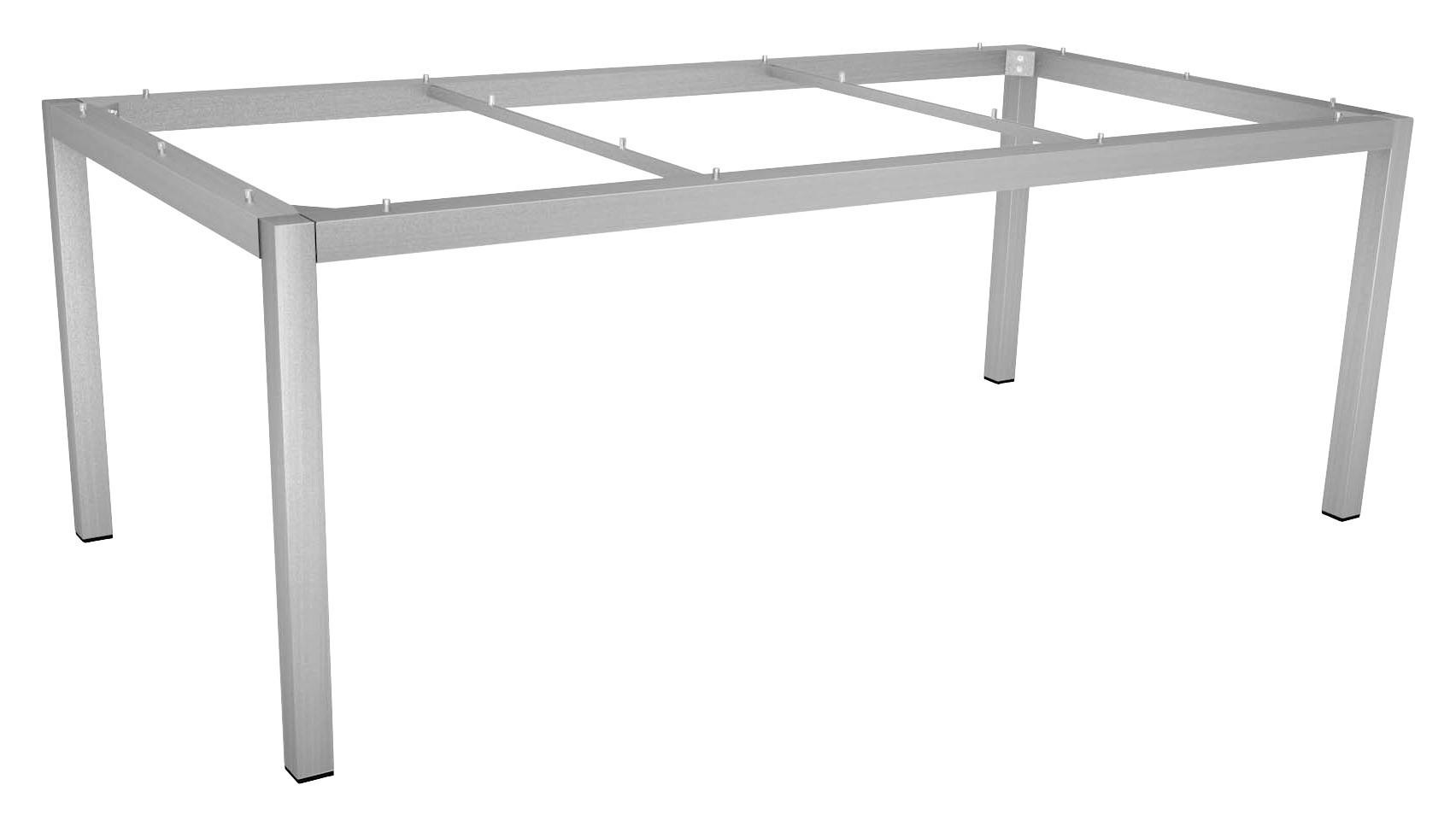 TISCHGESTELL 200/100/73 cm Metall  - Edelstahlfarben, Basics, Metall (200/100/73cm) - Stern