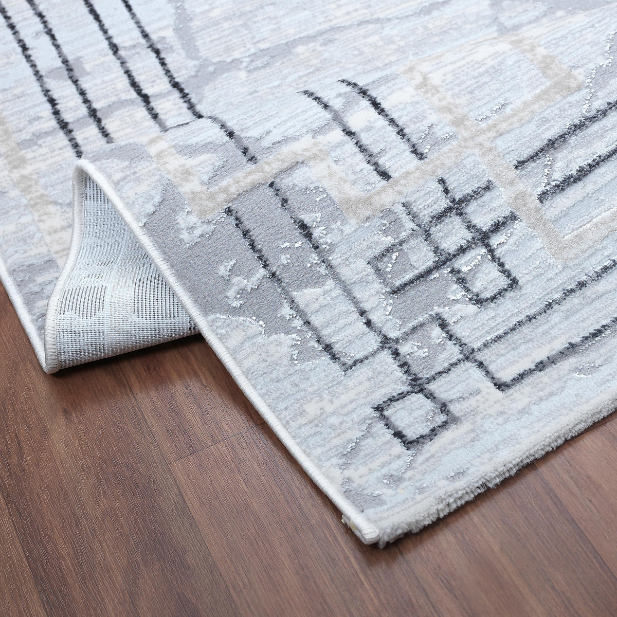 TKANA PREPROGA  Harmony     120/160 cm    tkano  svetlo siva  - svetlo siva, Trendi, tekstil (120/160cm)
