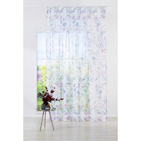 PERDEA CONFECțIONATĂ transparent  - albastru, Basics, textil (24/31/3cm)