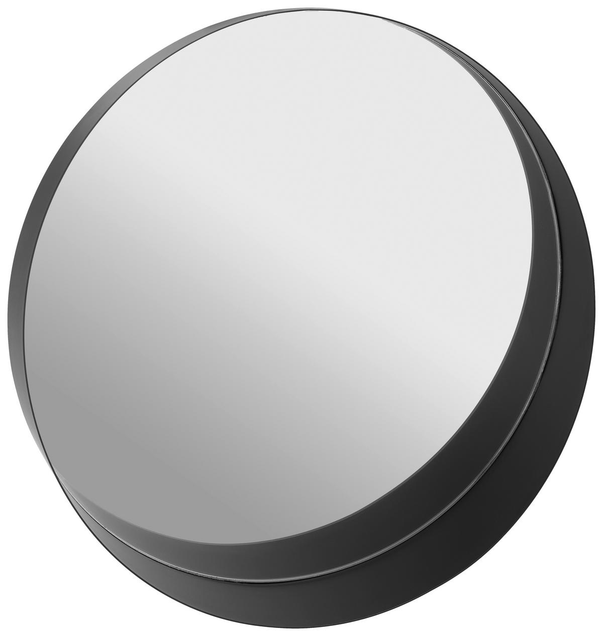 WANDSPIEGEL Schwarz  - Schwarz, Trend, Glas/Metall (40/40/8cm) - Landscape