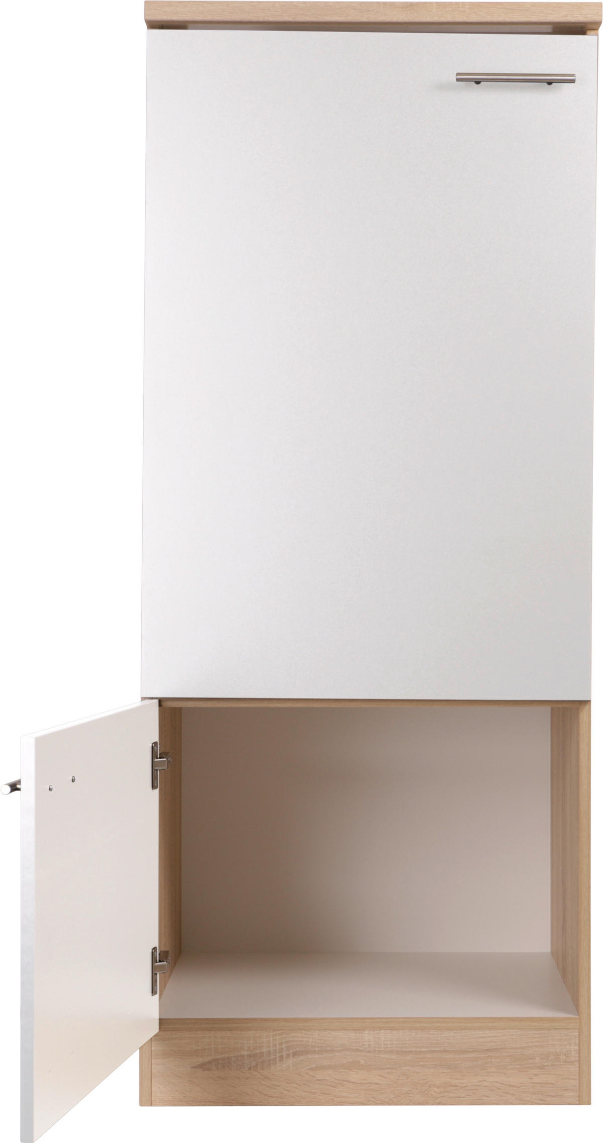 SKÅP FÖR VITVAROR 60/144,8/60 cm  i vit, ekfärgad  - vit/silver, Basics, metall/trämaterial (60/144,8/60cm) - Respekta