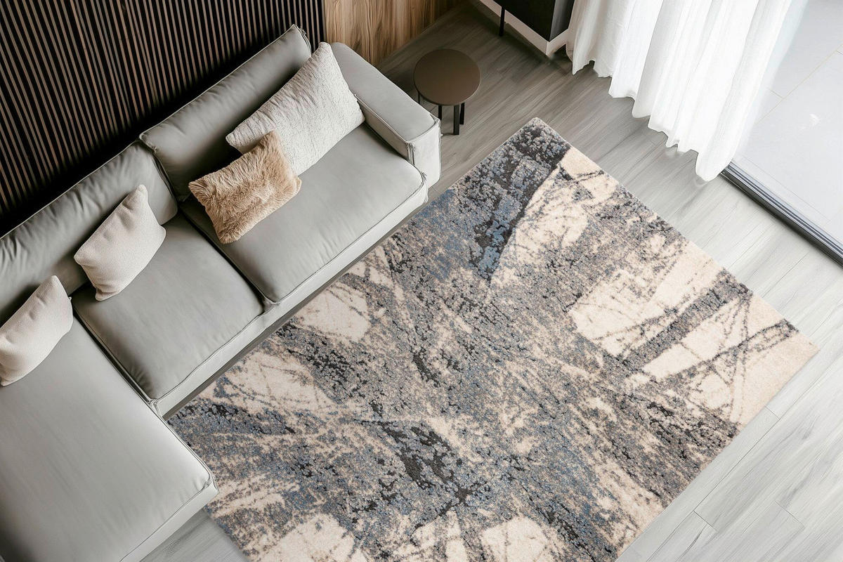 FLACHWEBETEPPICH 200/290 cm Blau rechteckig  - Blau, Basics, Textil (200/290cm) - Kayoom