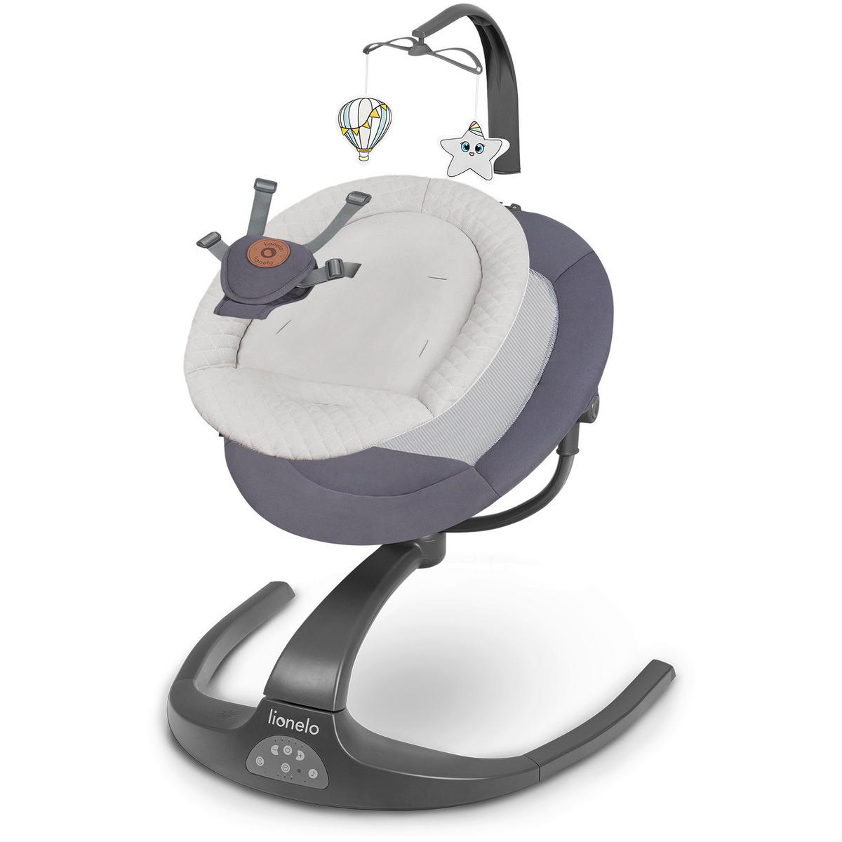 SCHAUKELSESSEL in Grau  - Grau, Basics, Kunststoff (70/65/96cm) - Lionelo