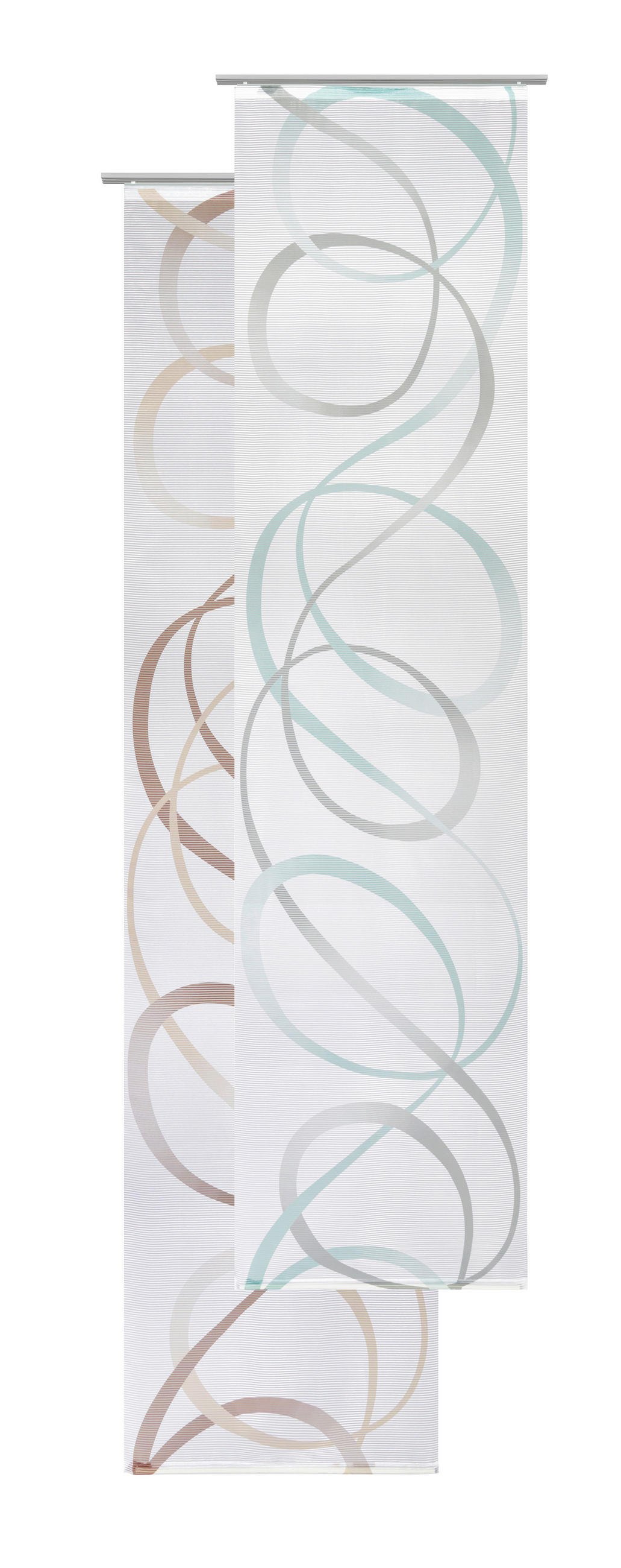 PANELOVÝ ZÁVĚS, 60/255 cm - hnědá/béžová, Design, textil (60/255cm) - Novel