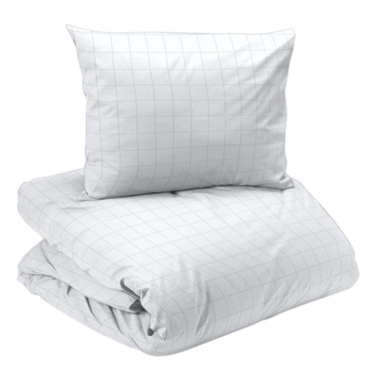 PÅSLAKANSET satin 150/210 cm  - vit, Basics, textil (150/210cm)
