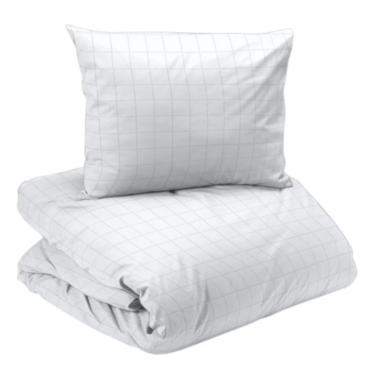 PÅSLAKANSET satin 150/210 cm  - vit, Basics, textil (150/210cm)