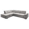 ECKSOFA  in Mikrofaser Silberfarben  260/312 cm  - Chromfarben/Silberfarben, Design, Textil/Metall (260/312cm) - Beldomo Style
