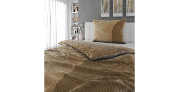 BETTWÄSCHE TANJA Satin 140/200 cm  - Taupe, Design, Textil (140/200cm) - Novel