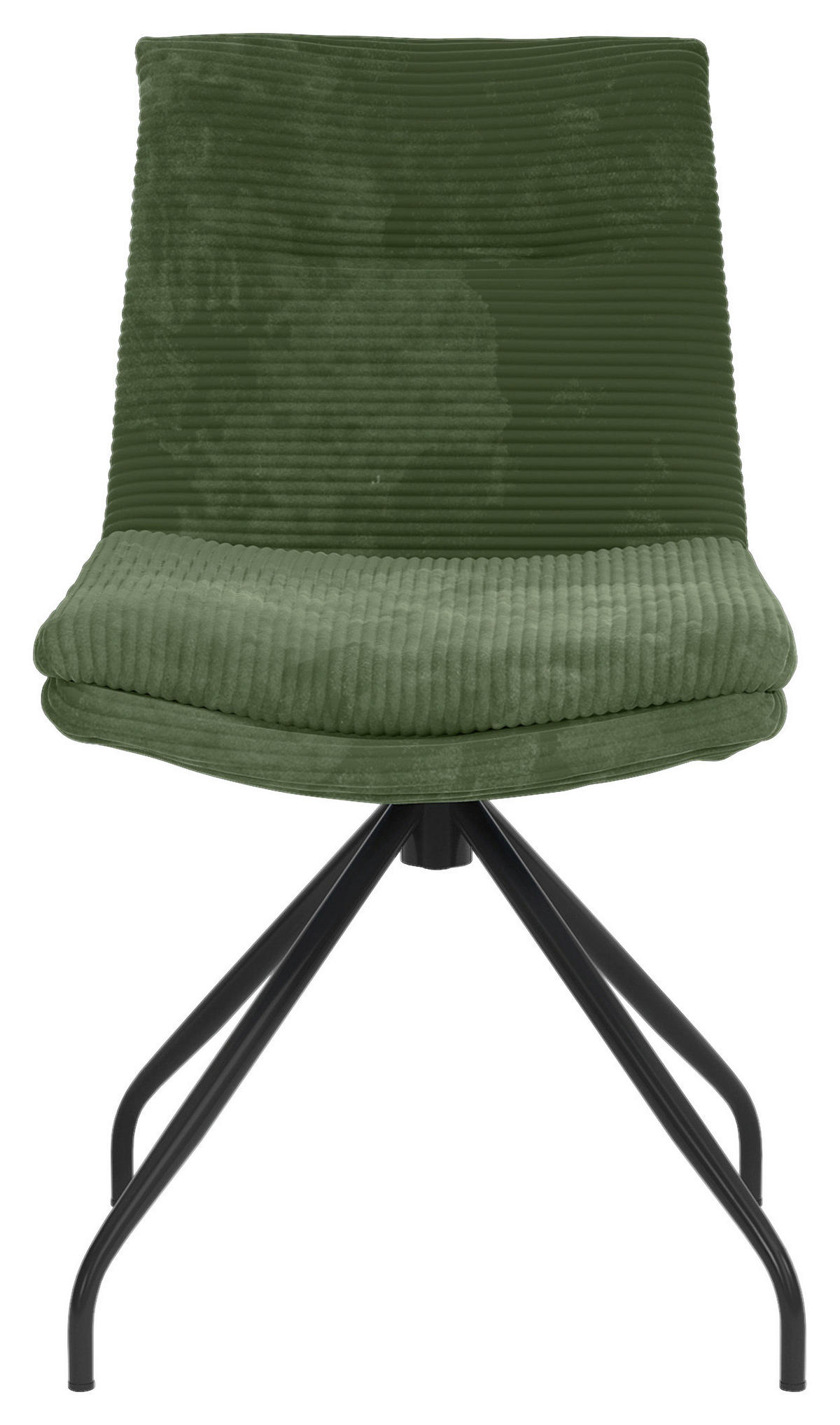 STUHL - Schwarz/Olivgrün, Design, Textil/Metall (50/85/64cm) - Musterring