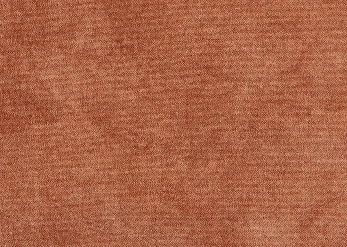 LIEGE  in Velours Rostfarben  - Eiche dunkel/Rostfarben, MODERN, Holz/Textil (137/72/155cm) - Joka