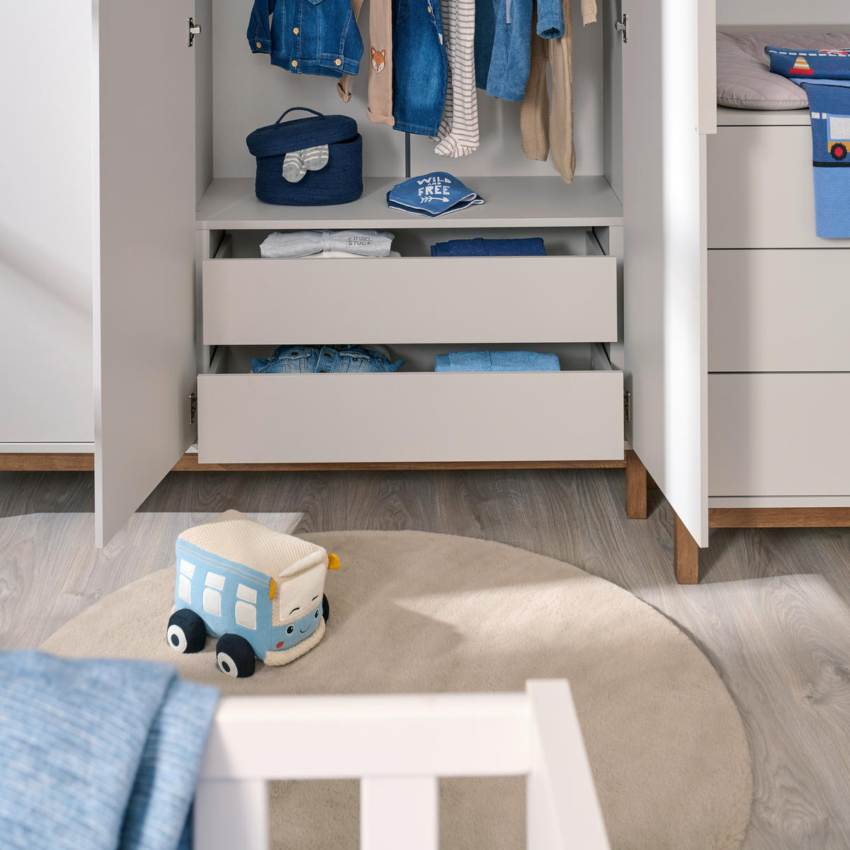 SCHUBKASTENEINSATZ   - Kaschmir, Basics, Holzwerkstoff (97/45/40cm) - Jimmylee