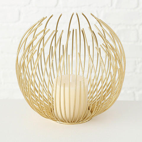 WINDLICHT - Goldfarben, Trend, Metall (24/20cm) - Ambia Home
