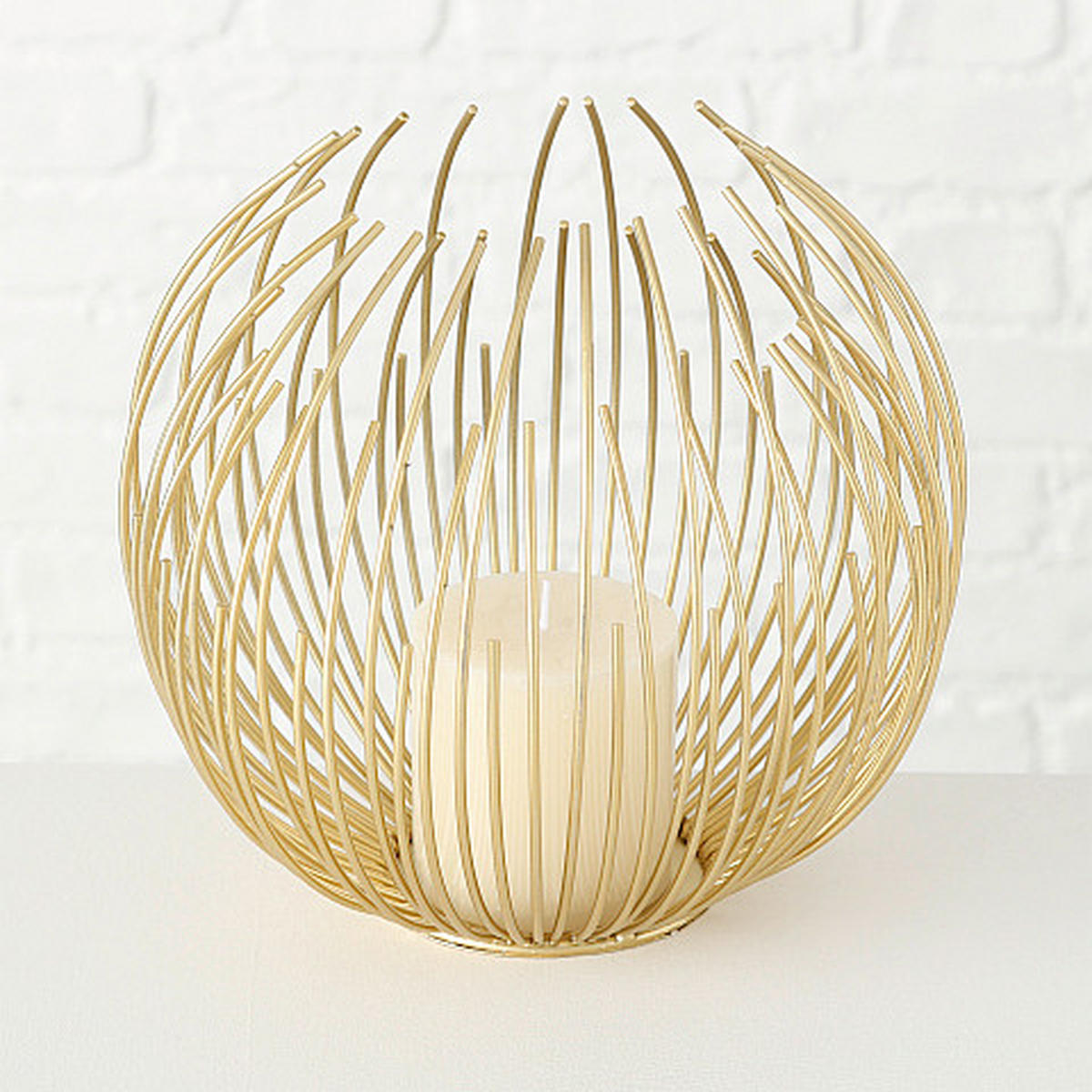 WINDLICHT - Goldfarben, Trend, Metall (24/20cm) - Ambia Home