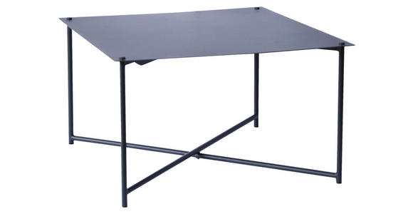 COUCHTISCH 70/70/42 cm quadratisch Anthrazit  - Anthrazit, Design, Metall (70/70/42cm) - Xora