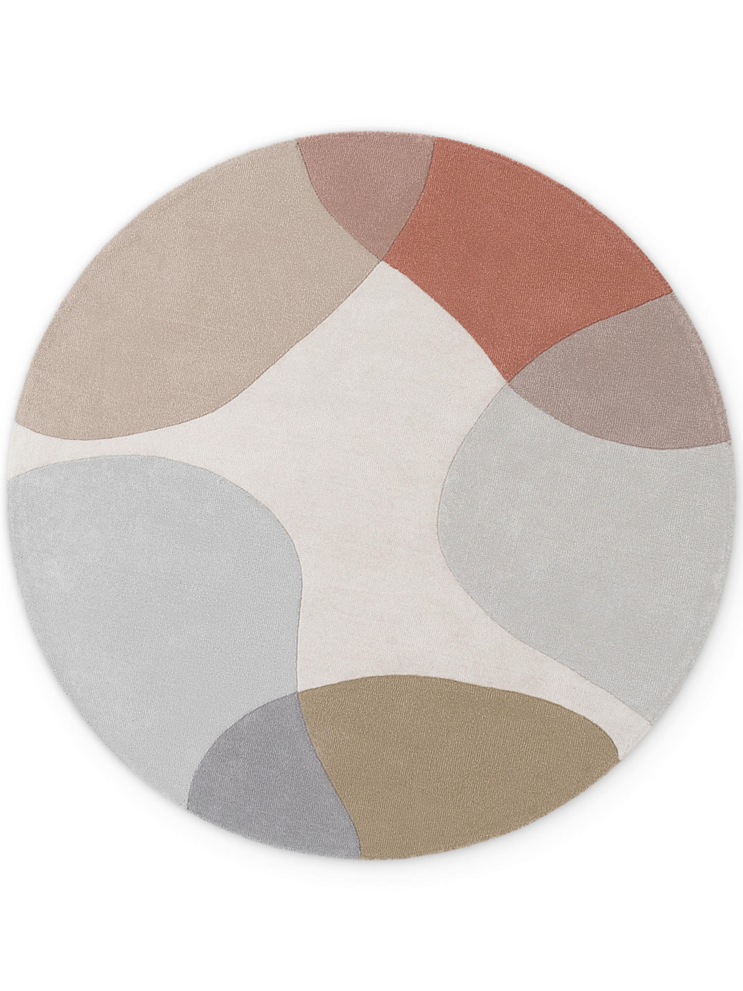 Ted Baker Handwebteppich Hackney Creme, Mehrfarbig, Pastellblau