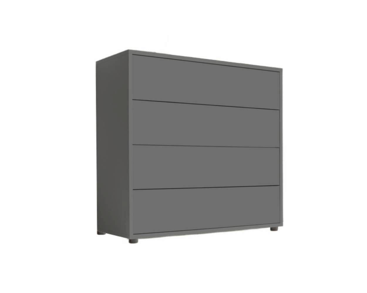 KOMMODE Mailand Typ 3  in 79/73/33 cm  - Anthrazit/Schwarz, MODERN, Holzwerkstoff/Kunststoff (79/73/33cm) - MID.YOU