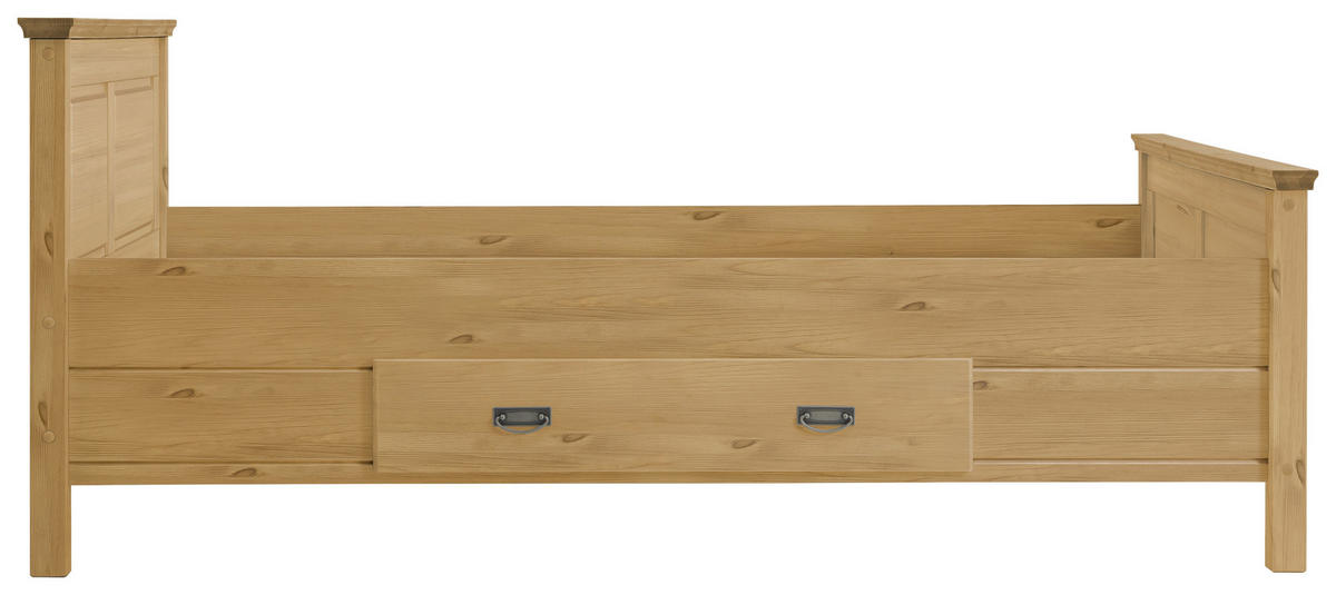 BETT 140/200 cm  in Laugenfarbig  - Laugenfarbig, ROMANTIK / LANDHAUS, Holz (140/200cm) - Boxxx