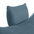 ECKSOFA in Mikrofaser Blau  - Blau/Schwarz, MODERN, Textil/Metall (297/173cm) - Carryhome