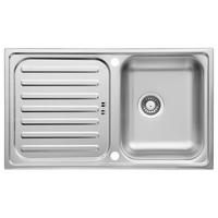 SPÜLE 17503100860500100-80  - Edelstahlfarben, Basics, Metall (86/17,5/50cm) - Respekta